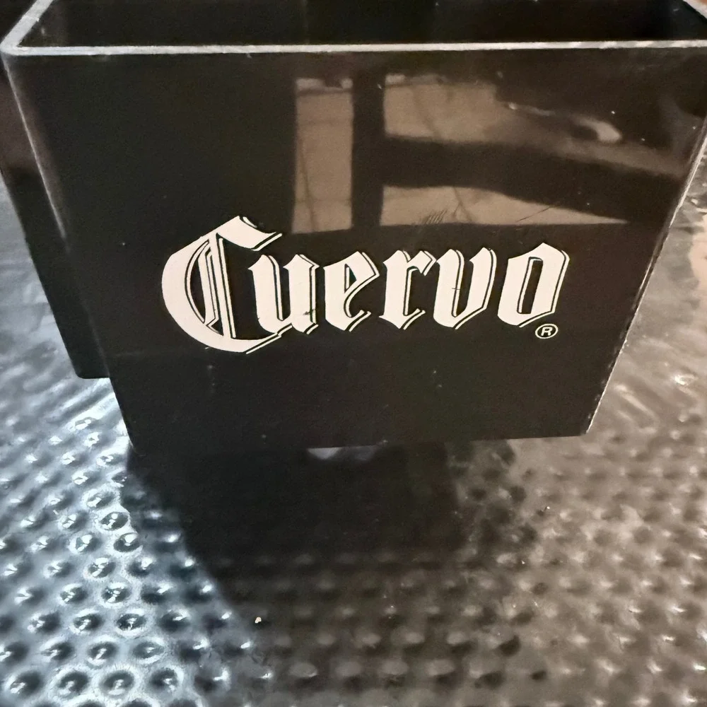 Cuervo Beer Bar Caddy Condiment‎ Organizer Napkin Straw Holder Black